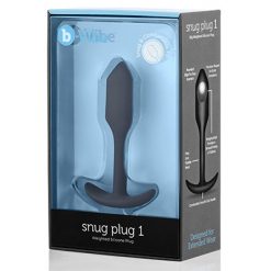 B-Vibe Snug Plug 1 Black - Aphrodite's Pleasure