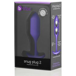 B-Vibe Snug Plug 2 Purple - Aphrodite's Pleasure
