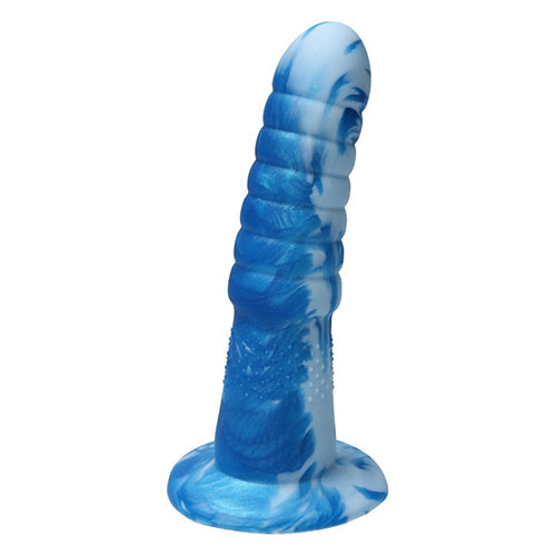 Aria Ribbed Dildo 2 Tone - Aphrodite's Pleasure