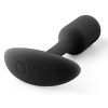 B-Vibe Snug Plug 1 Black - Aphrodite's Pleasure