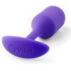 B-Vibe Snug Plug 2 Purple - Aphrodite's Pleasure