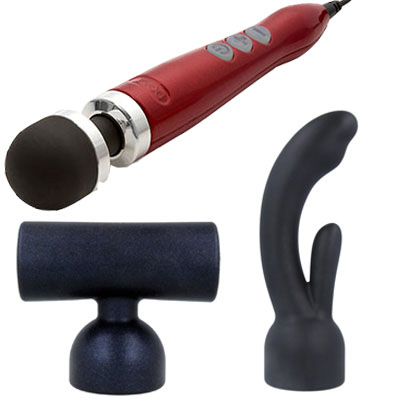 Doxy #3 Couples Set Metal Red - Aphrodite's Pleasure