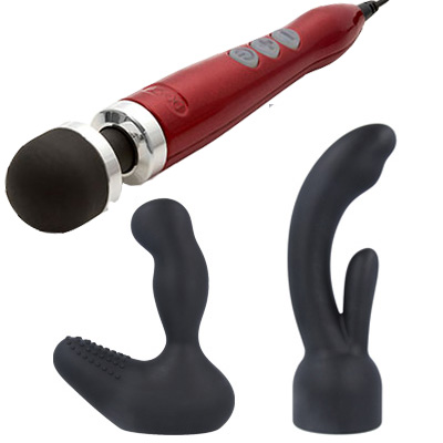 Doxy #3 Duo Set Metal Red - Aphrodite's Pleasure