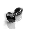 Icicles #78 Diamond Cut Anal Plug Black - Aphrodite's Pleasure