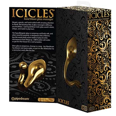 Icicles Gold G11 Glass Plug - Aphrodite's Pleasure