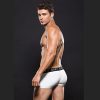 Envy Logo Microfibre Low-Rise Trunk White Back - Aphrodite's Pleasure