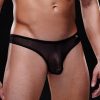 Envy Logo Mesh Thong Black Main - Aphrodite's Pleasure