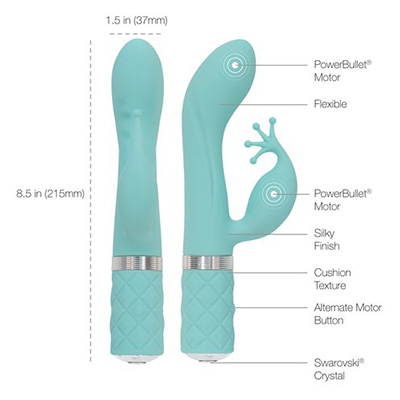 Pillow Talk Kinky Rabbit Vibrator - Aphrodite's Pleasure