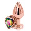 Rear Assets Multi Heart Medium Plug - Rose Gold - Aphrodite's Pleasure