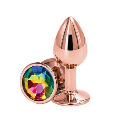 Rear Assets Multi Round Small Plug - Rose Gold - Aphrodite's Pleasure